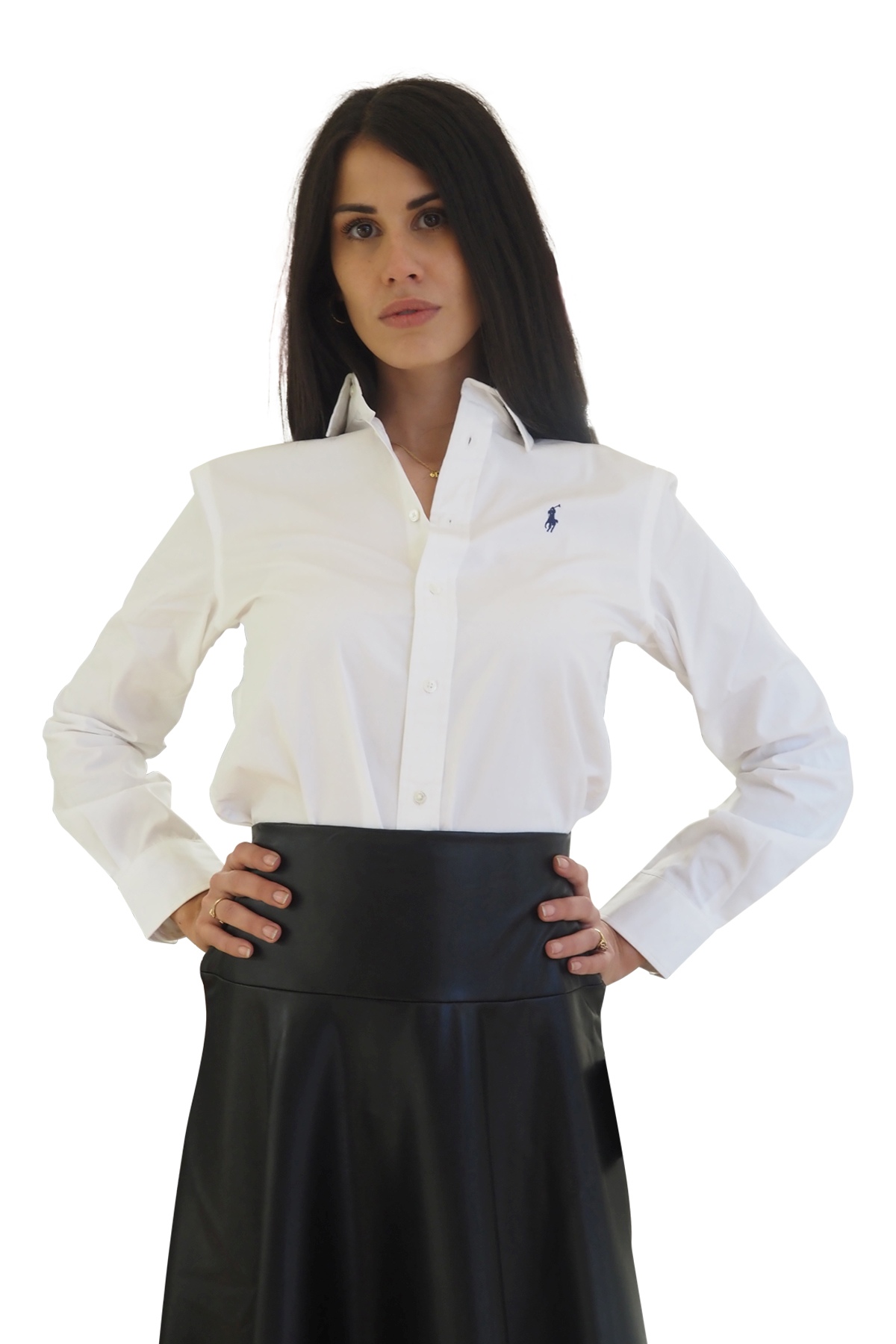 Camicia bianca donna stretch