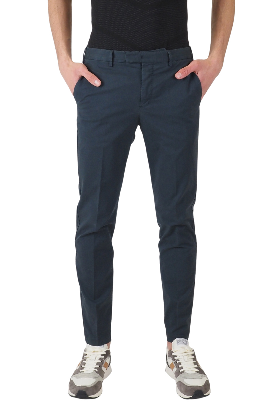 Pantaloni blu in cotone
