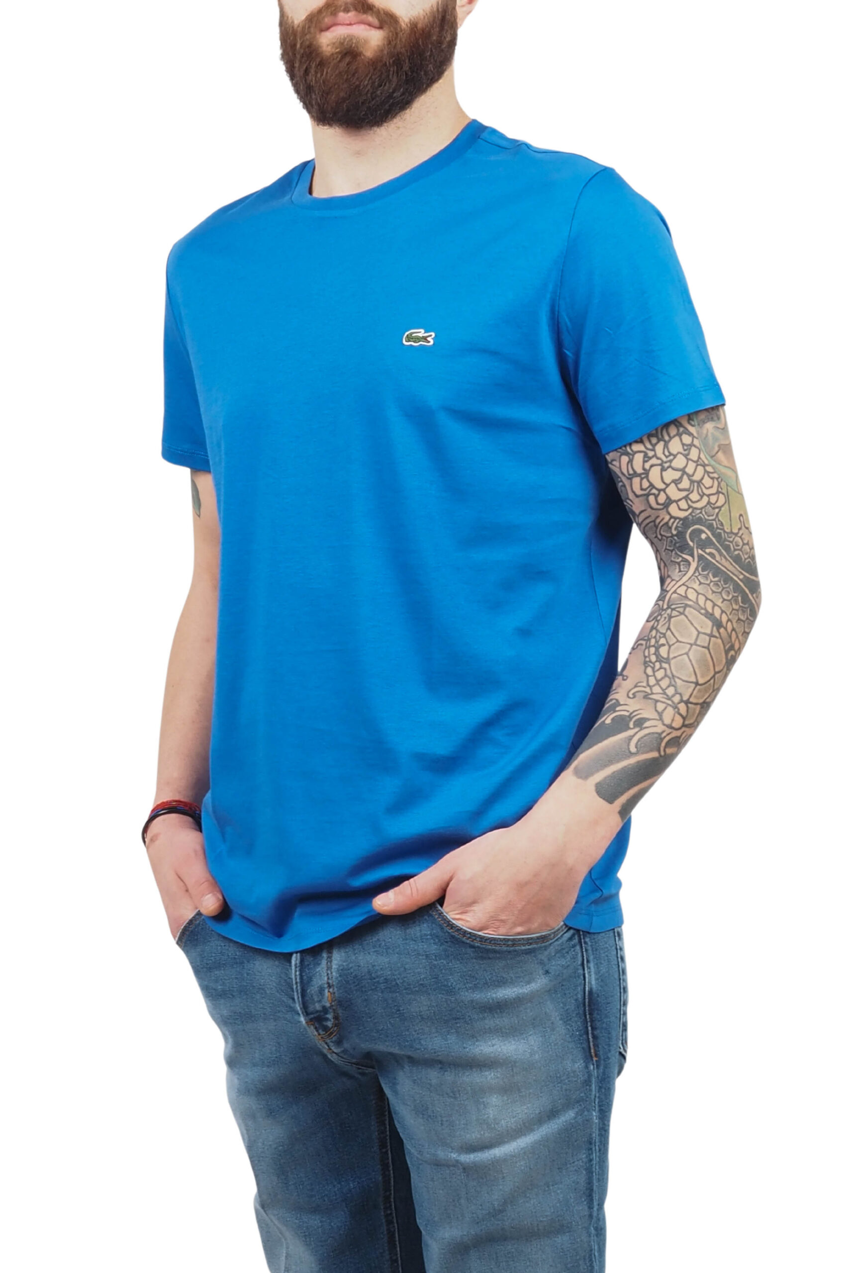 Lacoste-t-shirt-azzurra-uomo