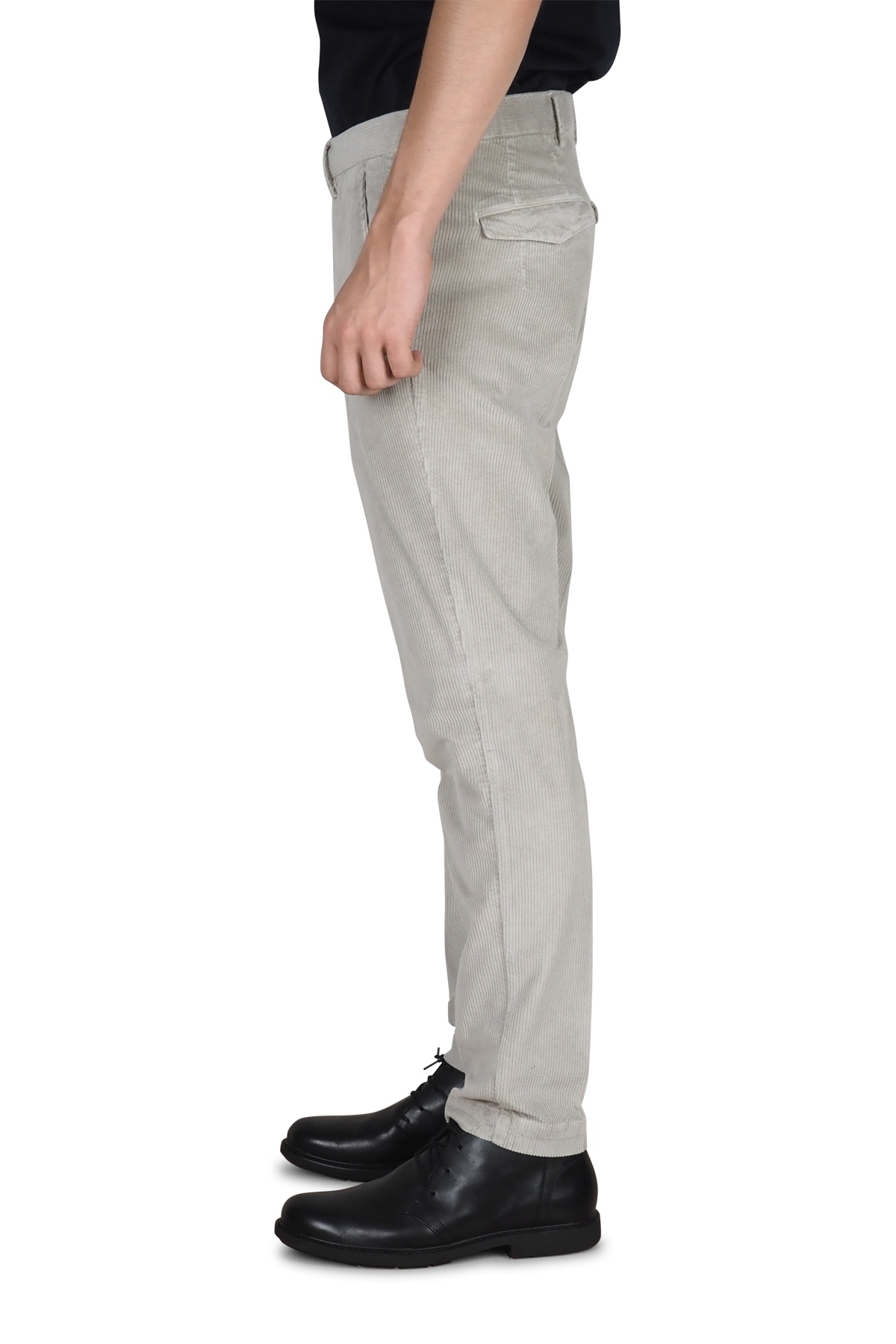 PT Torino pantaloni velluto grigio chiaro
