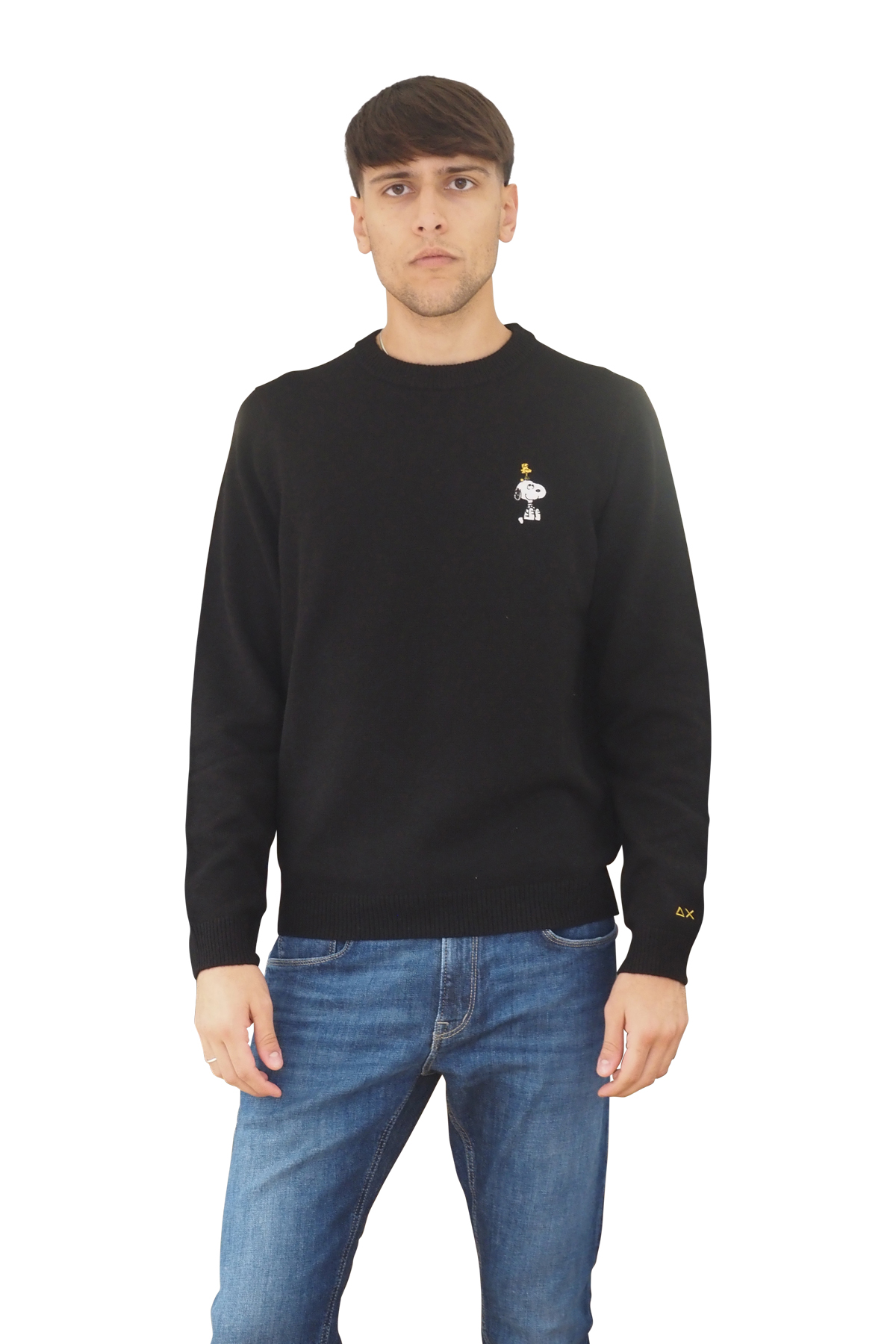 Maglia nera uomo con Snoopy