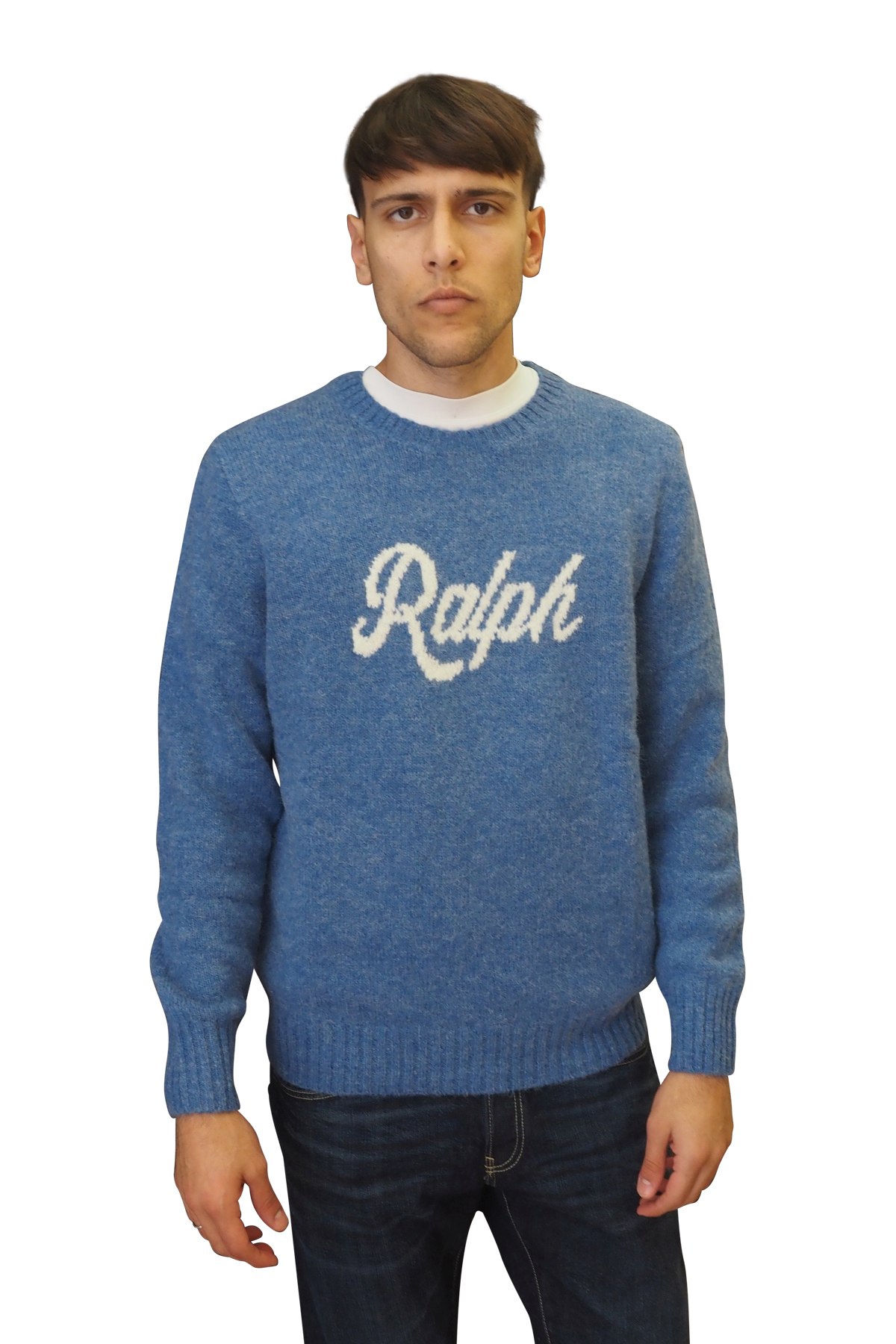 Maglia azzurra con logo