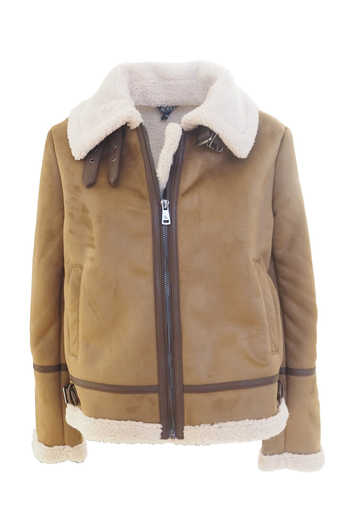 Giacca cammello in camoscio ecologico