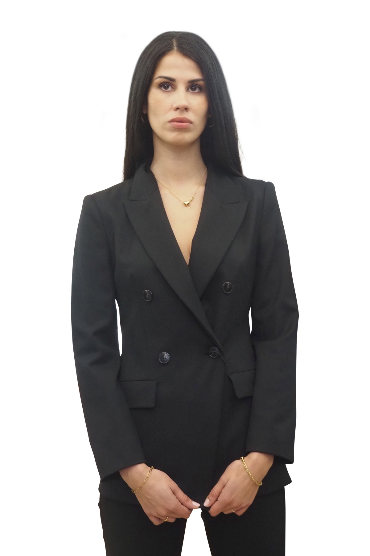 Giacca nera doppio petto