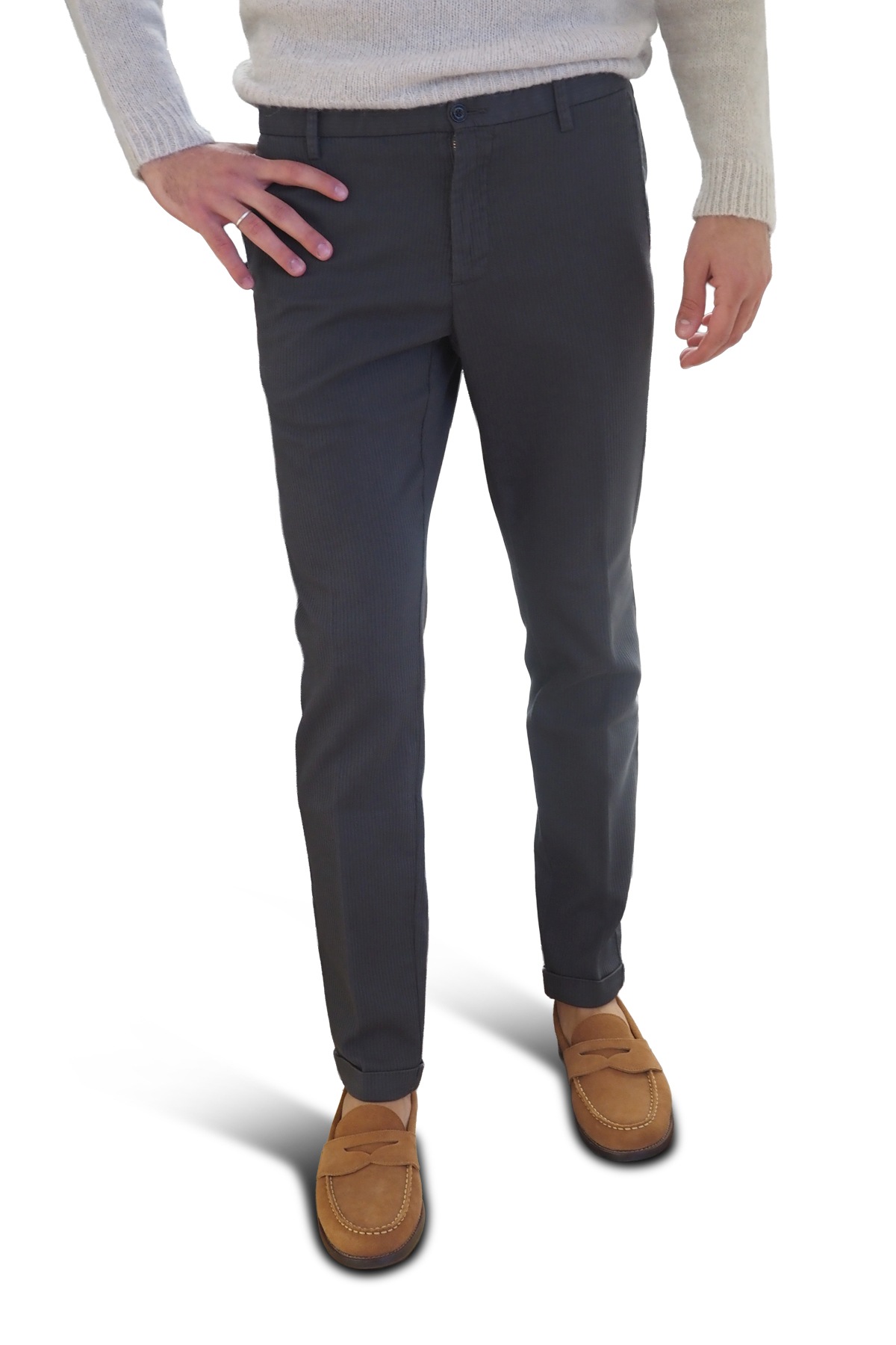 Pantaloni grigi classici per uomo