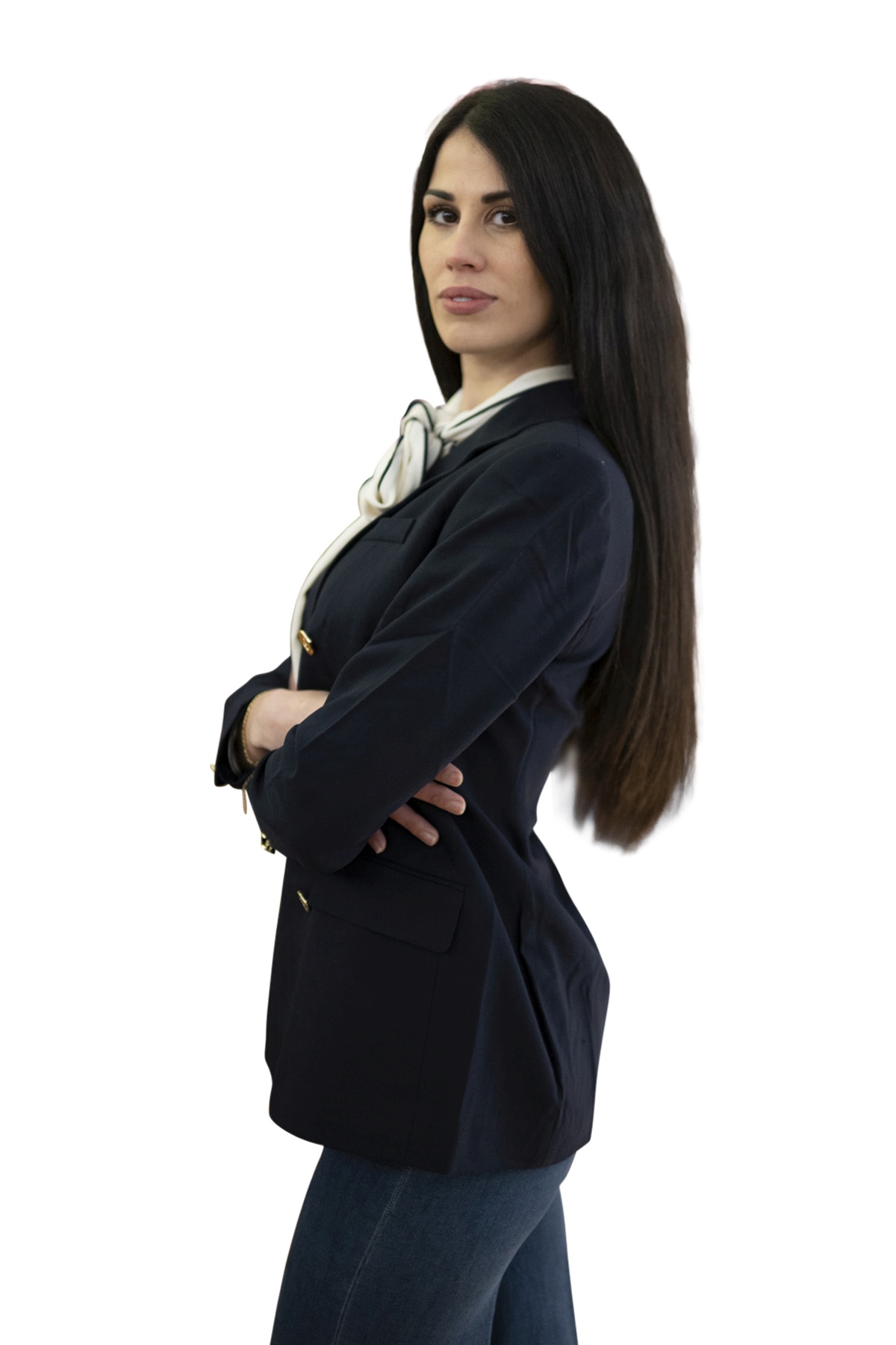 Blazer blu doppio petto