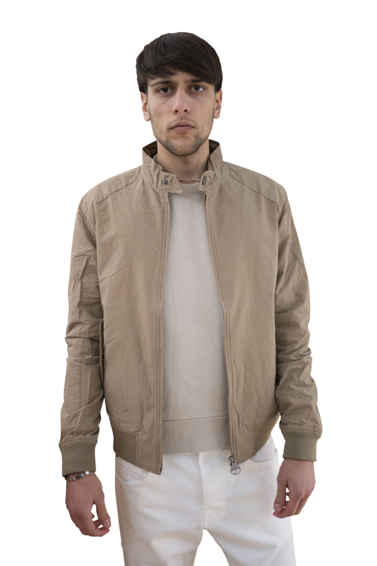 Barbour uomo corto beige