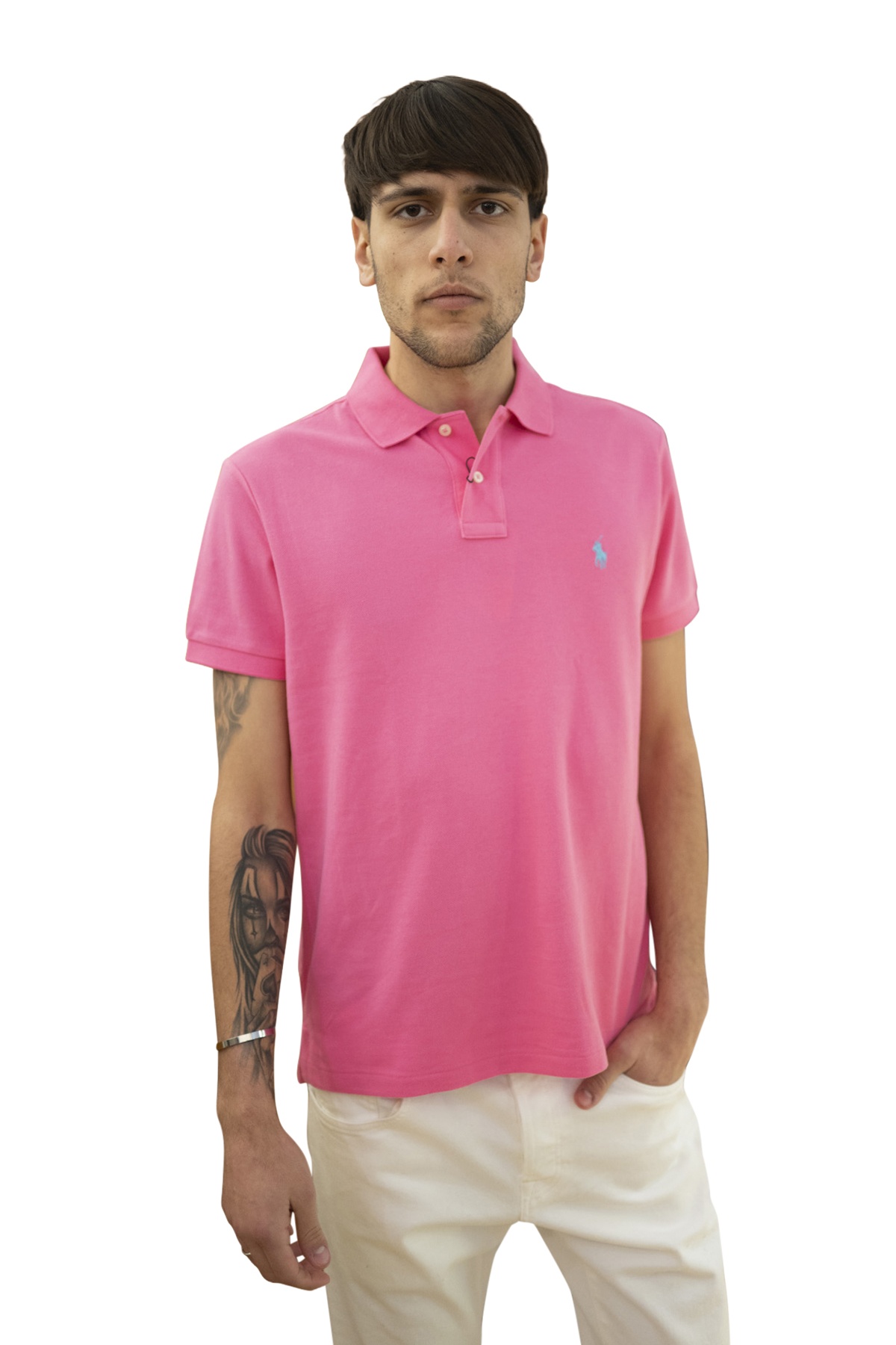 Polo manica corta rosa