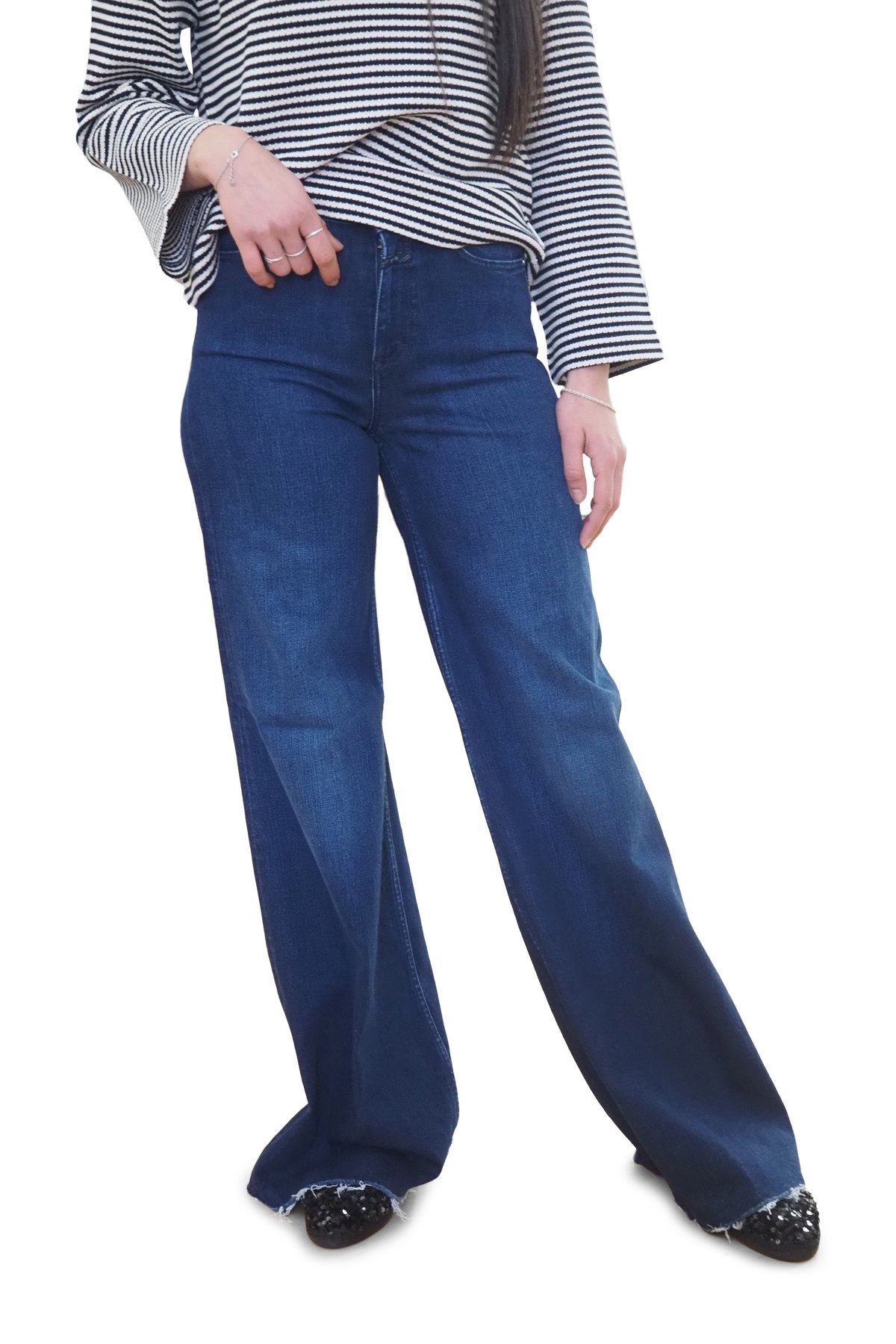 Jeans blu scuro largo Glow Up