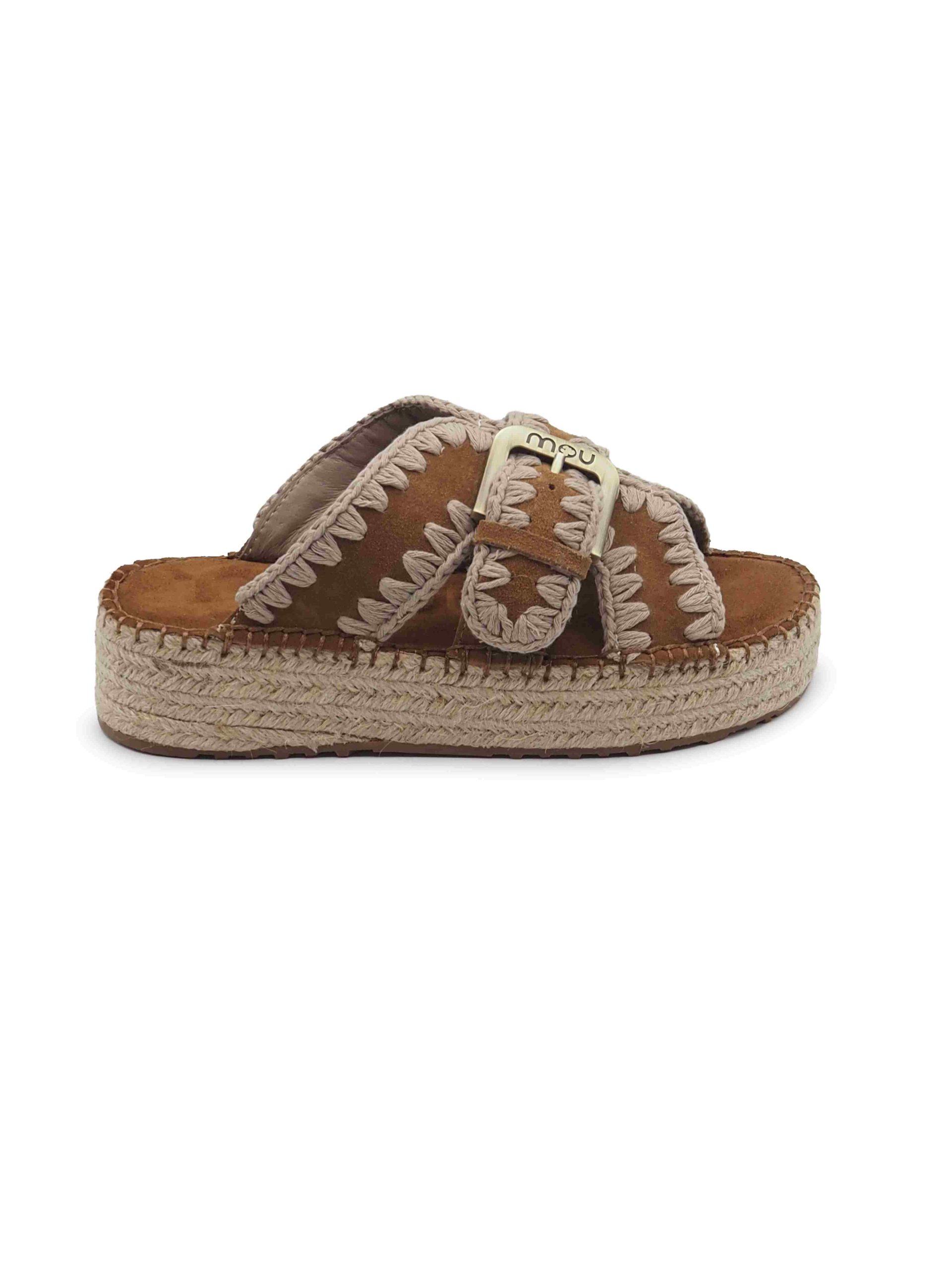 Sandali donna Cognac incrociati