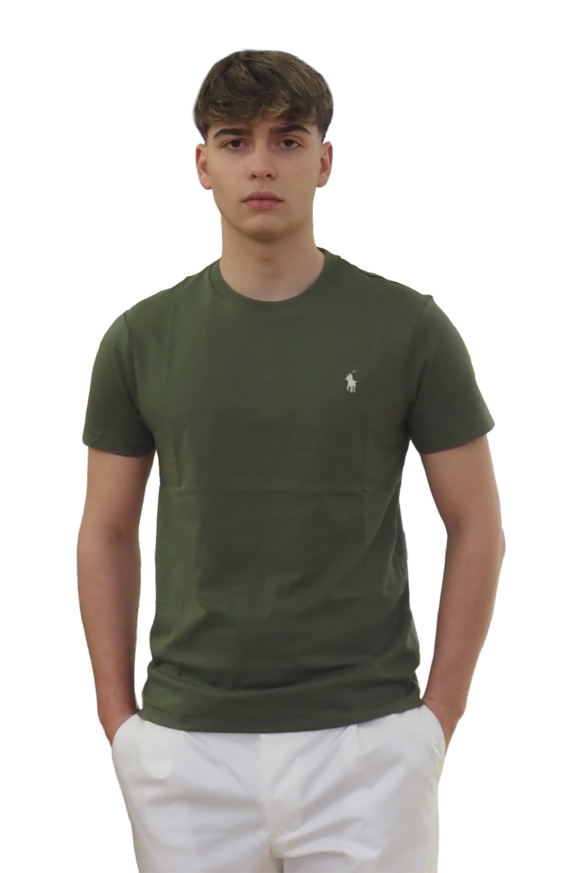 T-shirt verde per uomo