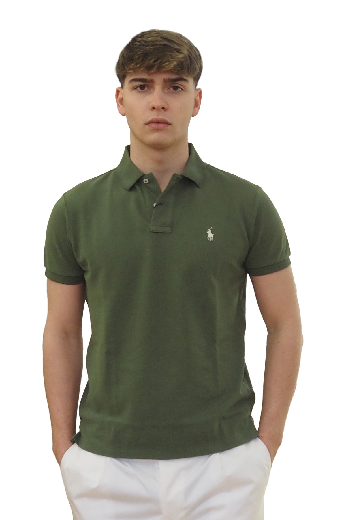 Polo manica corta verde Garden Trail