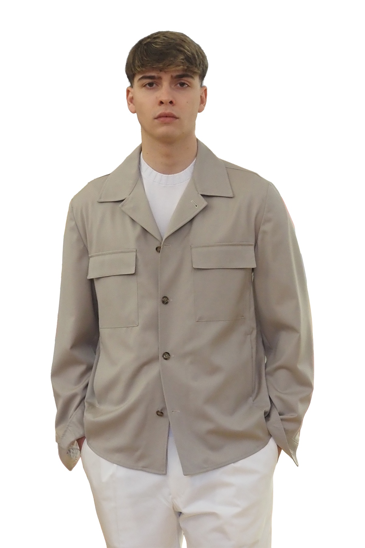 Sahariana uomo beige estiva